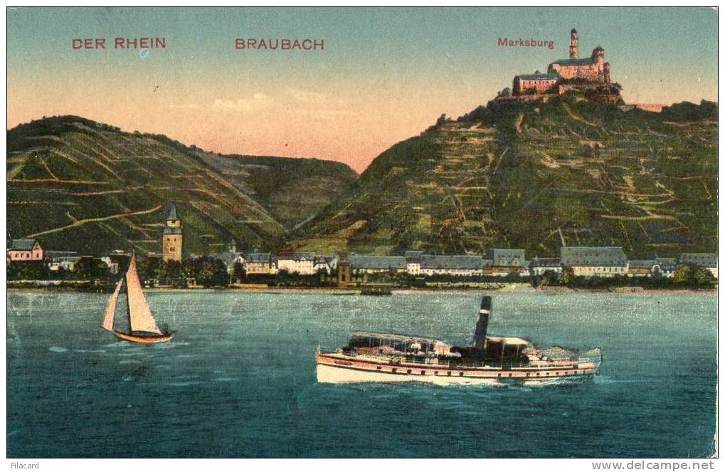 9465   Germania   Braubach  Der  Rhein  Marksburg  NV  (scritta) - Braubach