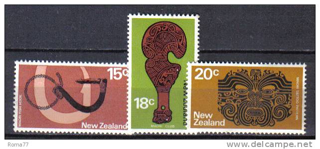 ZEL168 - NUOVA ZELANDA 1971 ,  Yvert Serie 527/529  *** - Unused Stamps
