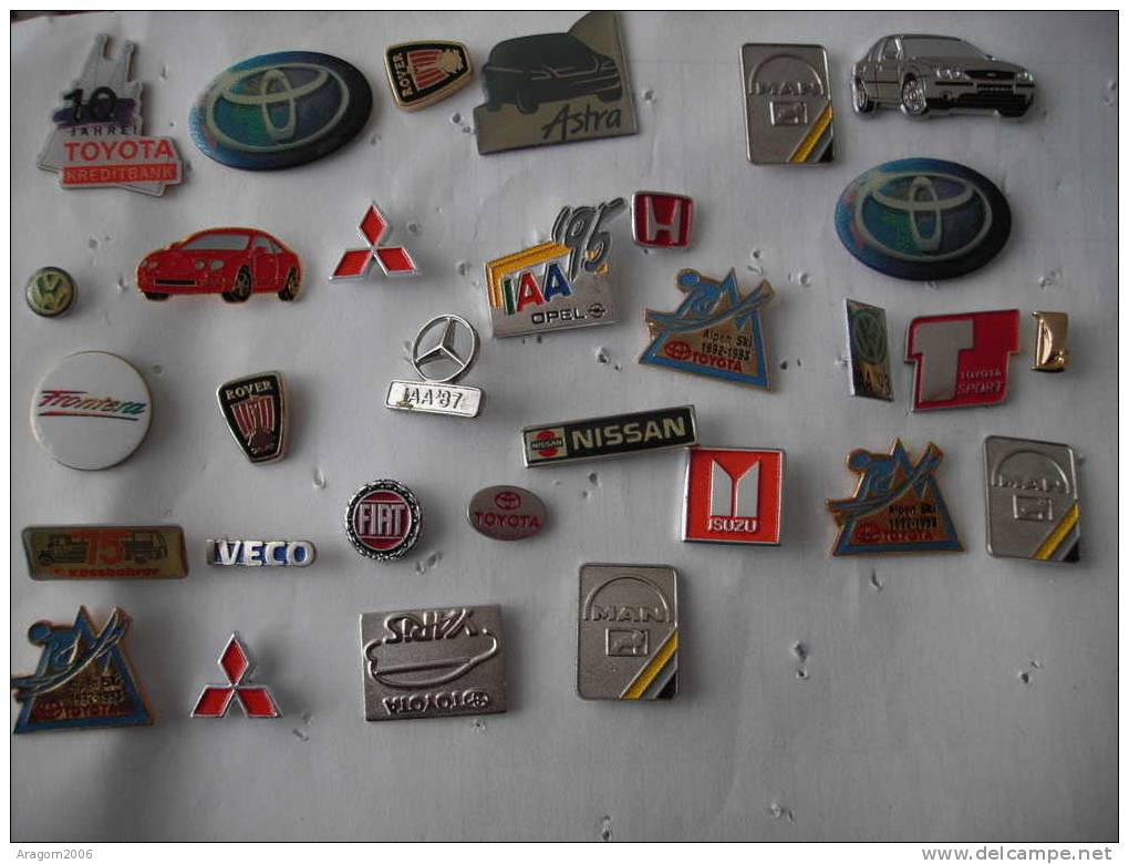 31 Auto Anstecknadeln + Pins Sammlung Konvolut Lot #2 - Sets