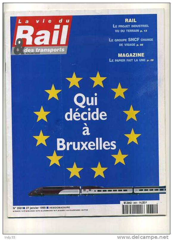 - LA VIE DU RAIL . N°2681 . 1999 - Trains