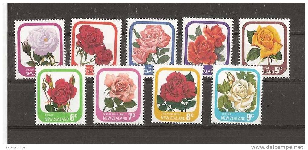 Nlle Zélande:645/ 653 **  Roses - Unused Stamps