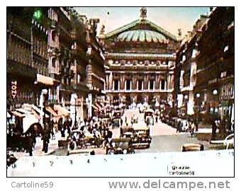 FRANCE PARIS OPERA TEATRO  AUTO CAR   VB1955 CT17119 - Openbaar Vervoer