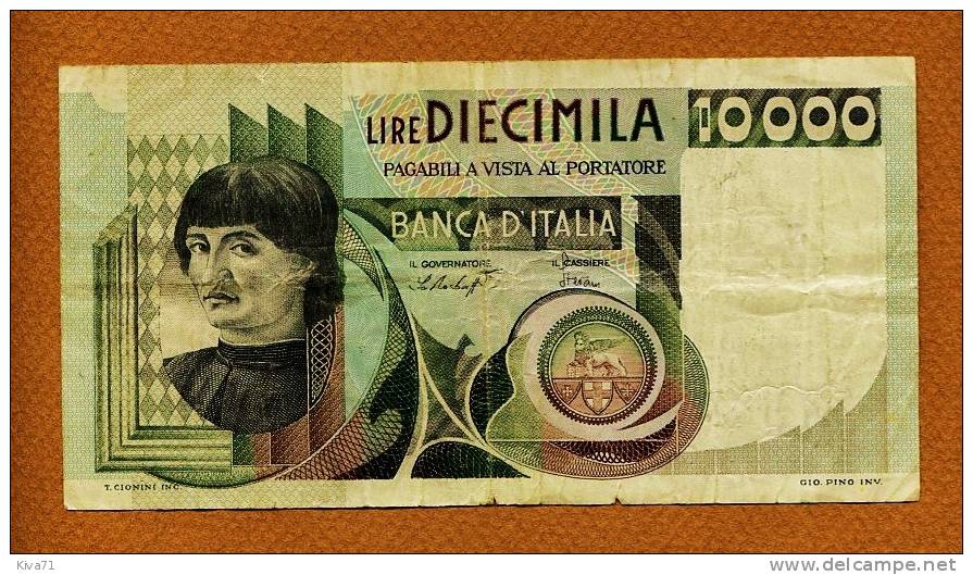 10 000 Lire  "ITALIE"     VF Bc 53 - 10000 Lire