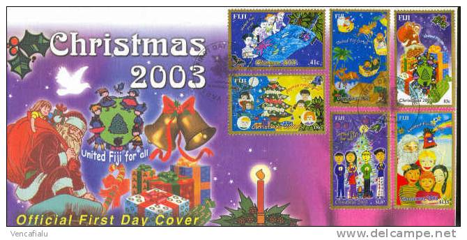 Fiji 2003 - Christmas, FDC - Fiji (1970-...)