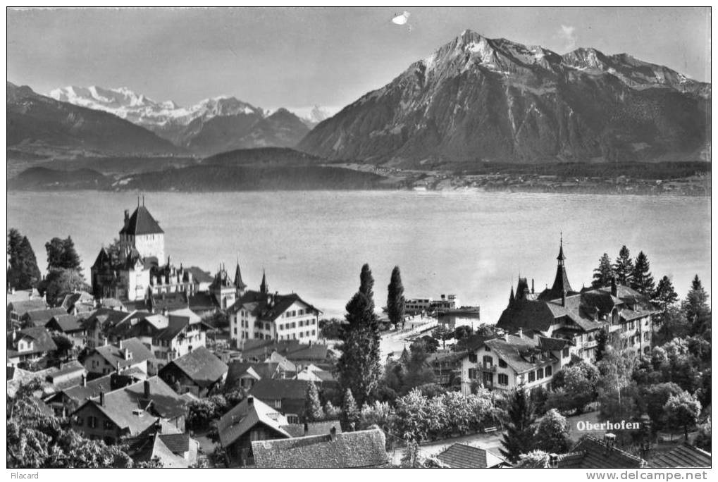 9522   Svizzera    Oberhofen  Mit  Blumlisalp  U.  Niesen  NV - Oberhofen Am Thunersee