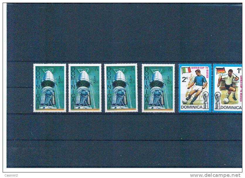 PLANCHE  TIMBRES NEUFS DOMINICA PRIX UNIQUE DE 0.10€ - Dominica (1978-...)