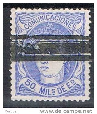 España 50 Milesimas Alegoria Barrado, Edifil Num 107S º - Used Stamps