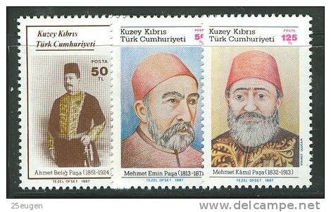 TURKISH CYPRUS 1987 MICHEL NO: 214-216   MNH - Unused Stamps