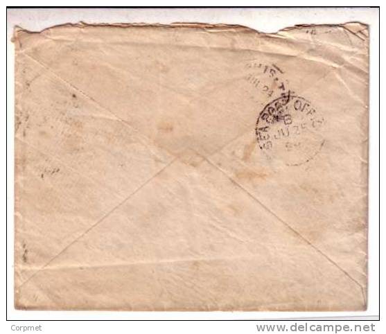 INDIA - 1898 COVER From CALCUTTA To MEMPHIS, USA - At Back SEA POST OFFICE And MEMPHIS Reception Cancels - 1882-1901 Imperium
