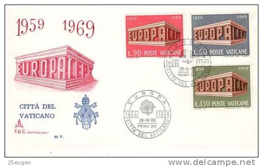 VATICAN 1969  EUROPA CEPT FDC - 1969