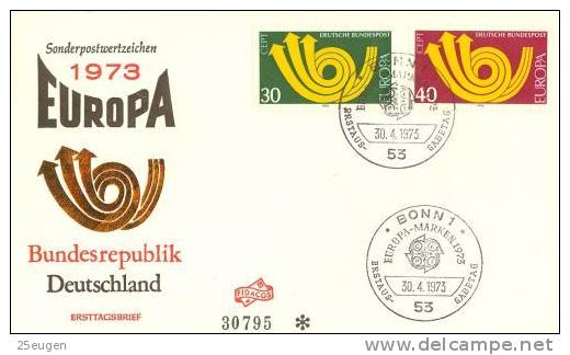 GERMANY  1973 EUROPA CEPT FDC - 1973