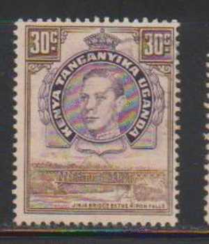 Kenya 1938 Used, KG VI--30c  Dull Purple & Brown - Kenya, Oeganda & Tanganyika