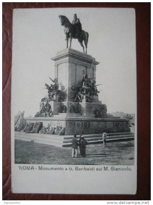 Roma - Monumento A G. Garibaldi Sul M. Gianicolo - Places & Squares