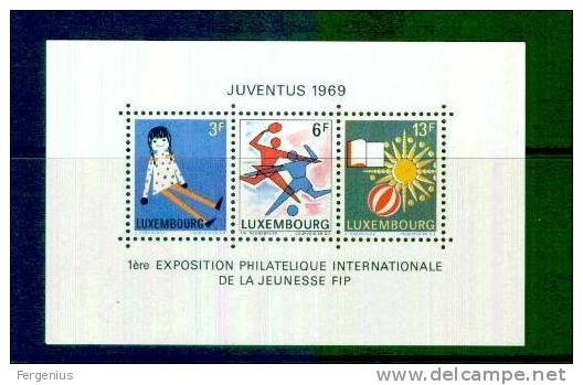 Luxembourg-1969-Expo Juventus-unif. BF 8 -** - Blocs & Feuillets