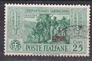 Z2830 - COLONIE ITALIANE EGEO LIPSO SASSONE N°19 - Egeo (Lipso)