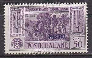 Z2849 - COLONIE ITALIANE EGEO NISIRO SASSONE N°21 - Ägäis (Nisiro)