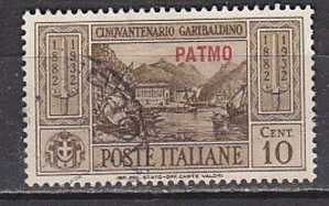 Z2864 - COLONIE ITALIANE EGEO PATMO SASSONE N°17 - Egée (Patmo)