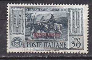 Z2903 - COLONIE ITALIANE EGEO SCARPANTO SASSONE N°20 - Egeo (Scarpanto)