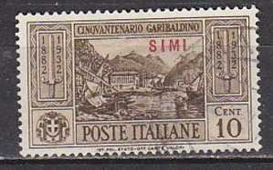 Z2919 - COLONIE ITALIANE EGEO SIMI SASSONE N°17 - Egée (Simi)