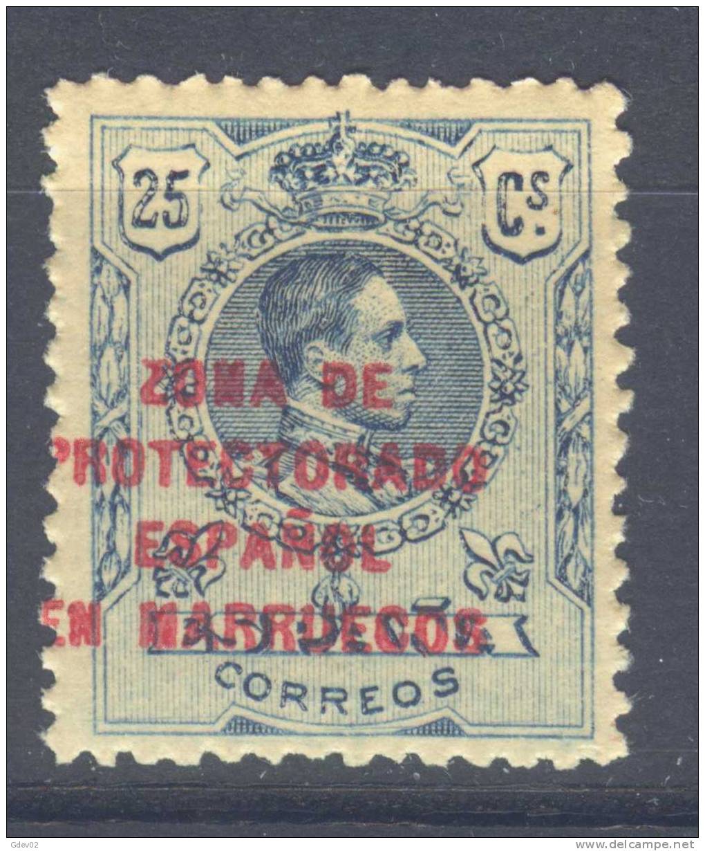MA62-LB696 .Maroc.Marocco.MARRUECOS ESPAÑOL SELLOS DE ESPAÑA 1916-1920 (Ed 62**)sin Charnela LUJO - Marruecos Español
