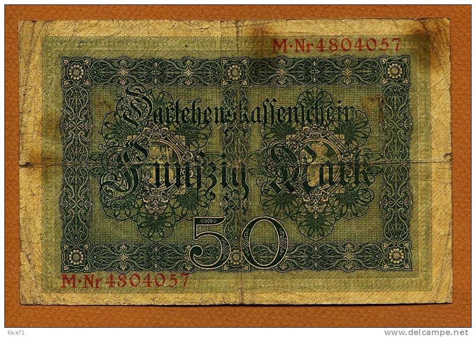 50 Mark " Allemagne"  5 Aoùt   1914   Bc 6 - 50 Mark