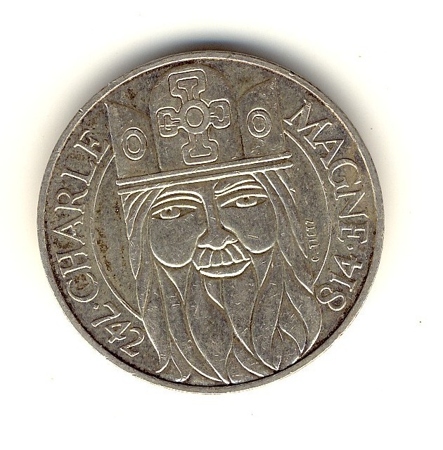 100  Francs  Charlemagne  -   1990 - Gedenkmünzen
