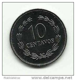 1987 - El Salvador 10 Centavos Fondo Specchio, - El Salvador