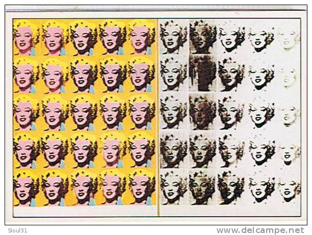 ILLUSTRATEUR  - WARHOL  ANDY  -  MARILYN  MONROE      CPM    TBE - Warhol, Andy