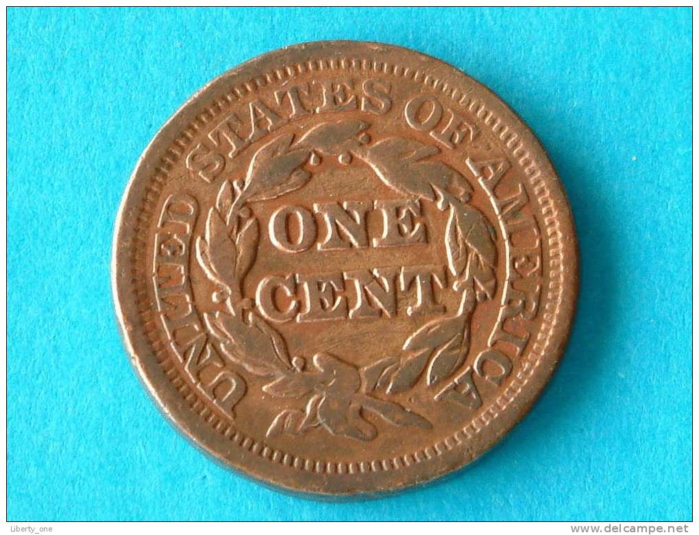 1847 - ONE CENT / KM 67 ( For Grade, Please See Photo ) ! - 1840-1857: Braided Hair (Capelli Intrecciati)