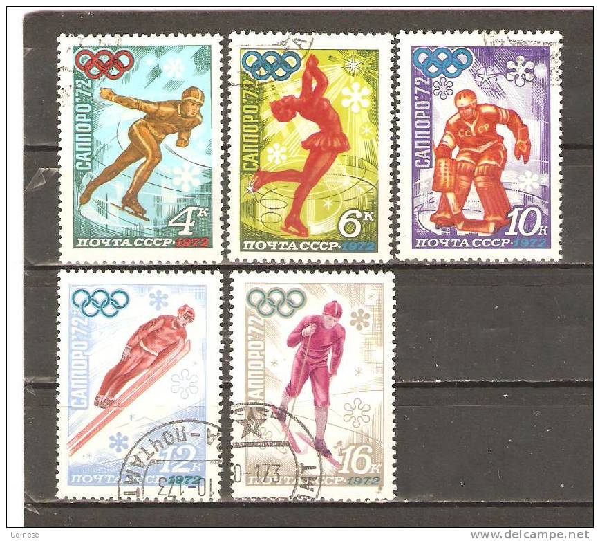 USSR 1972  - OLYMPIC GAMES - CPL. SET - USED OBLITERE GESTEMPELT - Winter 1972: Sapporo