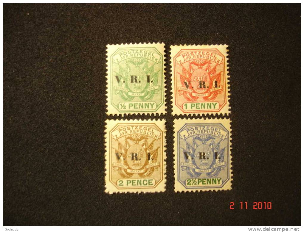 Transvaal 1900 O/printer ´ V.R.I ´ 4 Values SG 226-229  MNH - Transvaal (1870-1909)