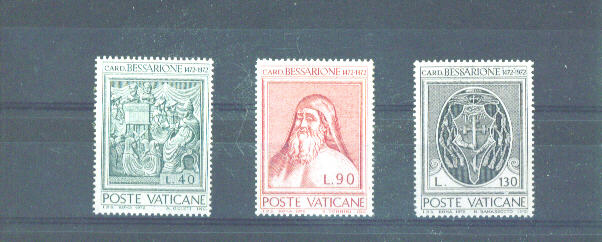 VATICAN - 1972 Cardinal Bassarione UM - Unused Stamps