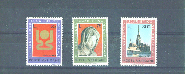 VATICAN - 1973 Eucharist Congress UM - Unused Stamps