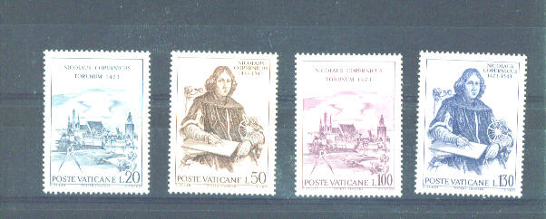 VATICAN - 1973 Copernicus UM - Unused Stamps