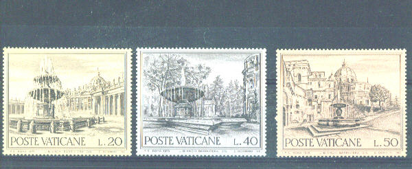 VATICAN - 1975 Fountains UM - Unused Stamps