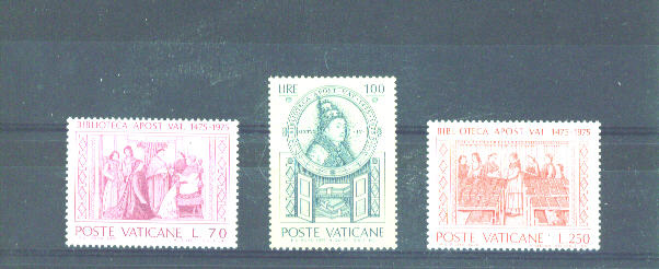 VATICAN - 1975 Apostolic Library UM - Unused Stamps