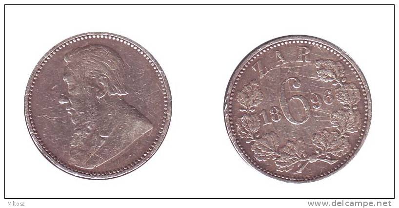 South Africa ZAR 6 Pence 1896 - Südafrika