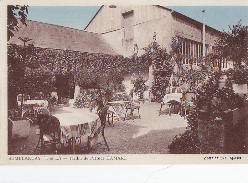 Semblançay 37 -  Terrasse Jardin Hôtel Hamard - Semblançay