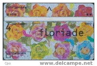 # NETHERLANDS 12 Floriade - Rose 4 Landis&gyr   Tres Bon Etat - Openbaar