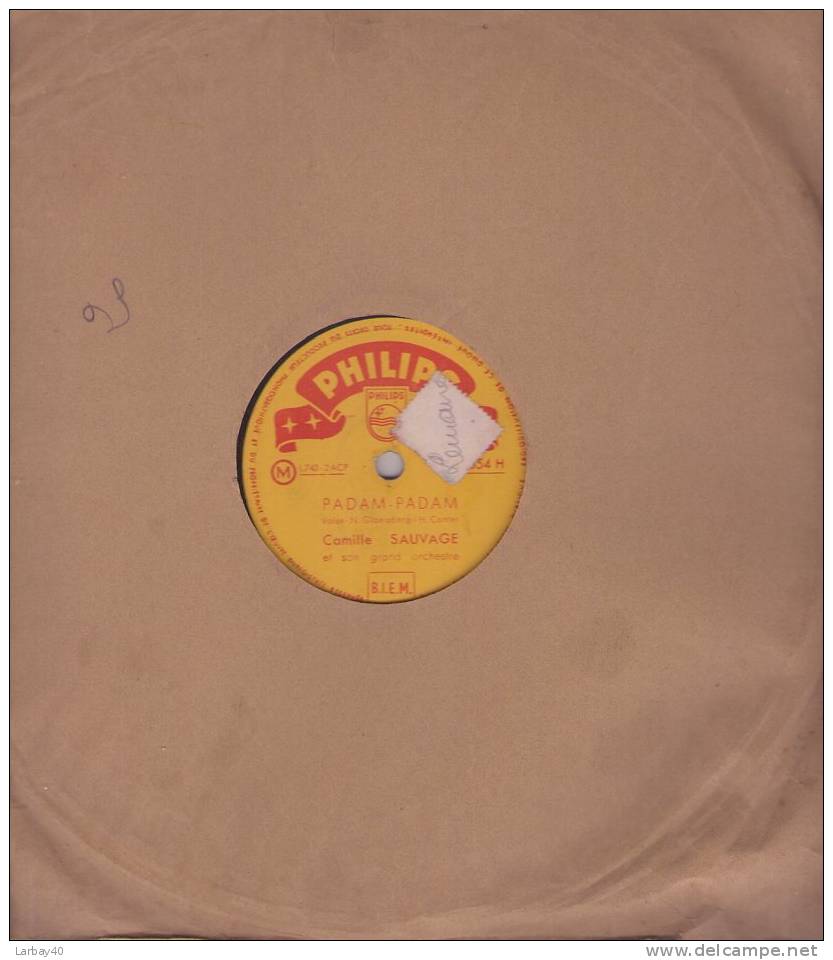Padam Padam - Schmiele - Camille Sauvage - 78 Tours - 78 Rpm - Gramophone Records