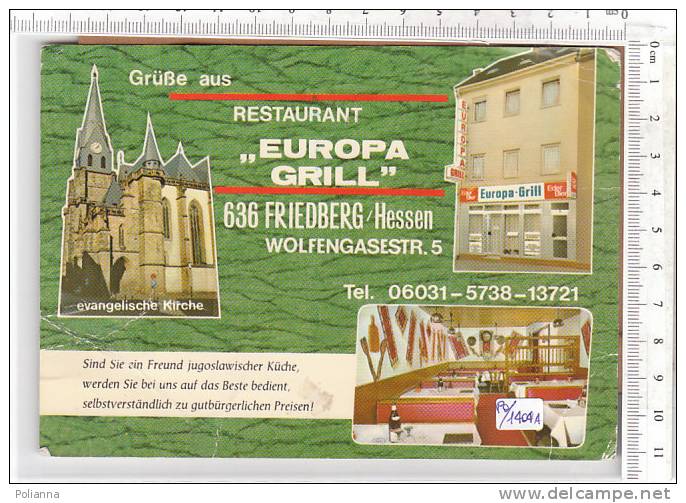 PO1404A# GERMANIA - FRIEDBERG - Restaurant "Europa Grill" VG - Friedberg