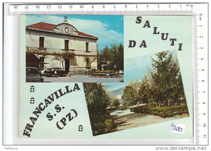 PO1629A# POTENZA - FRANCAVILLA SUL SINNI - Vedutine Con Municipio  VG 1970 - Potenza