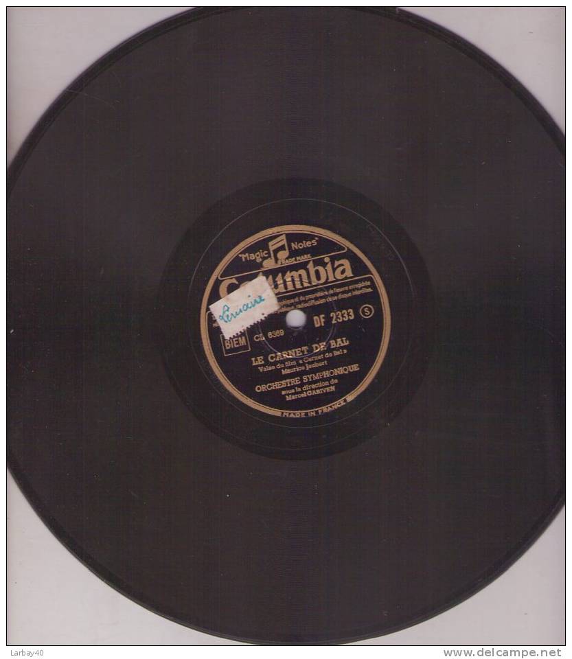 Rapelle Toi - Sandler - Le Carnet De Bal - 78 Tours - 78 Rpm - Gramophone Records