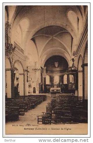 44 SAVENAY - Interieur De L Eglise - Savenay