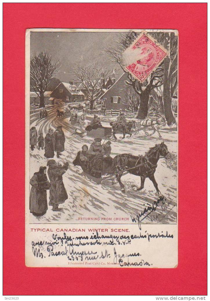 Canada (AA110)  Typical Canadian Winter Scene - 1904  - - Sonstige & Ohne Zuordnung