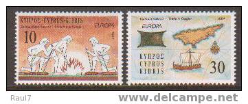 EUROPA 1994 -CHYPRE // CYPRUS 2V NEUF ** (MNH) - 1994