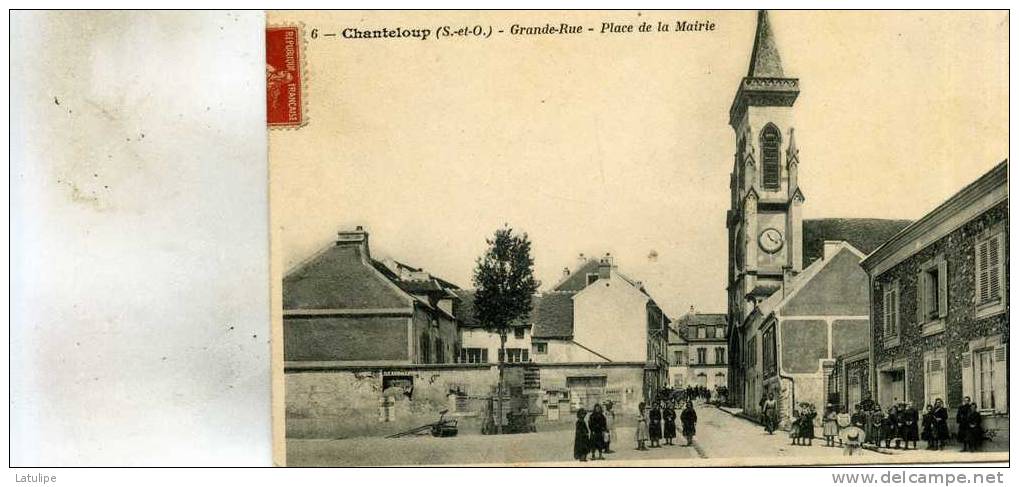 Chanteloup  78   Grande-Rue--Place De La Mairie  Tres Tres Animee - Chanteloup Les Vignes