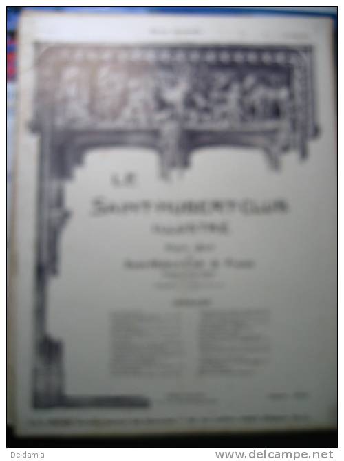 Saint Hubert Club Illustré N° 1, 1er Janvier 1912 - Jagen En Vissen