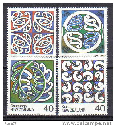 ZEL291 - NUOVA ZELANDA 1988 ,  Yvert Serie 980/983  *** - Unused Stamps