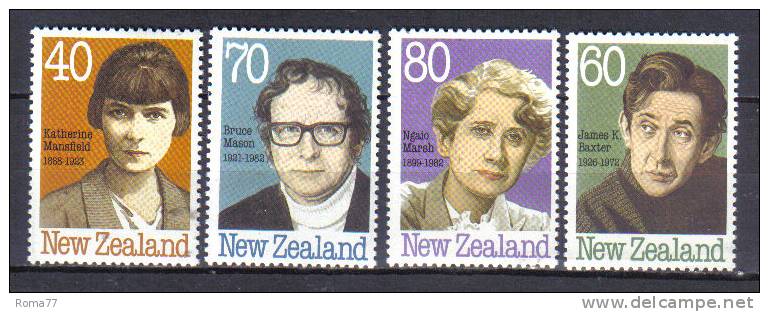 ZEL296 - NUOVA ZELANDA 1989 ,  Yvert Serie 1023/1026  *** - Unused Stamps